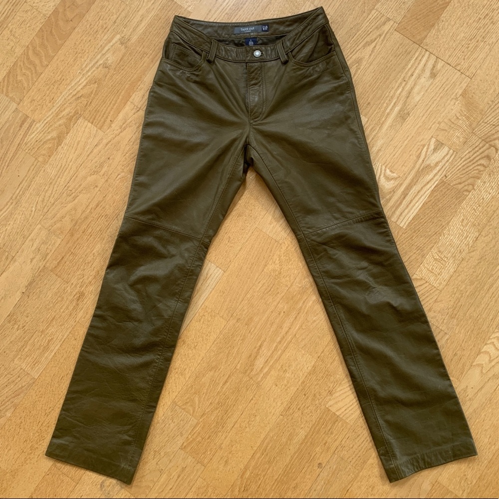 Gap Genuine Leather Bootcut Pant Sz 4